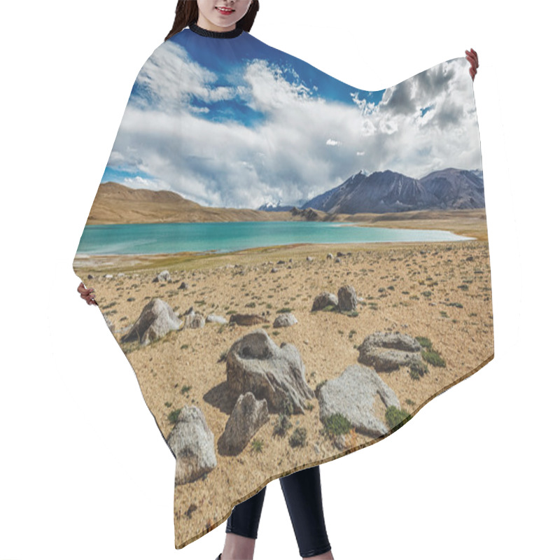 Personality  Himalayan Lake Kyagar Tso In Himalayas Hair Cutting Cape