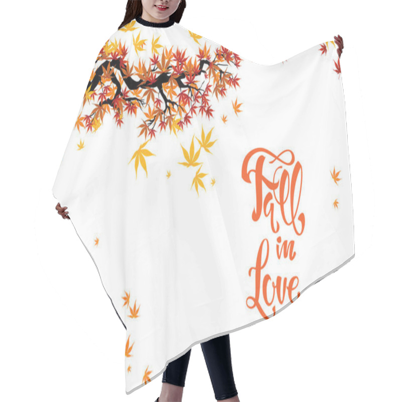 Personality  Isolated Autumn Branch Hair Cutting Cape