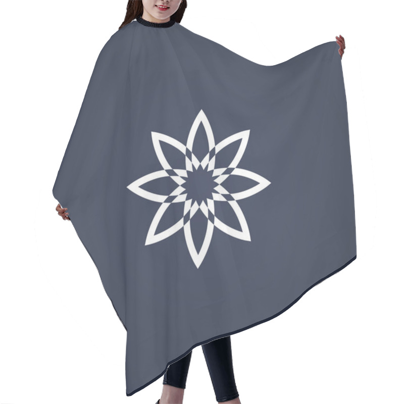 Personality  Flower Symbol Hair Cutting Cape