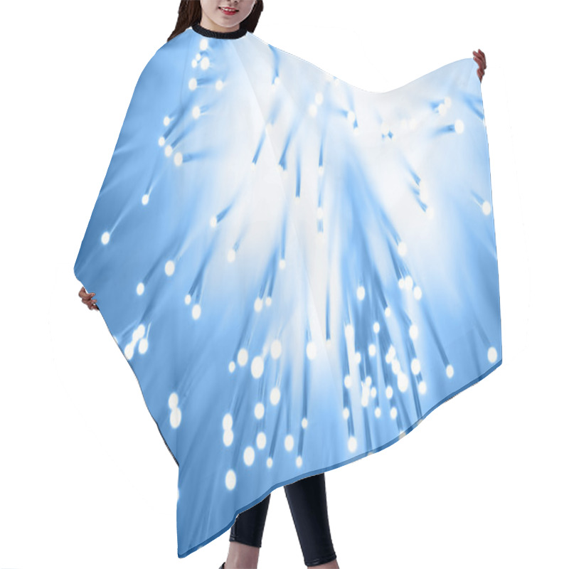 Personality  Fiber Optics Background With Lots Of Light Spots Hair Cutting Cape