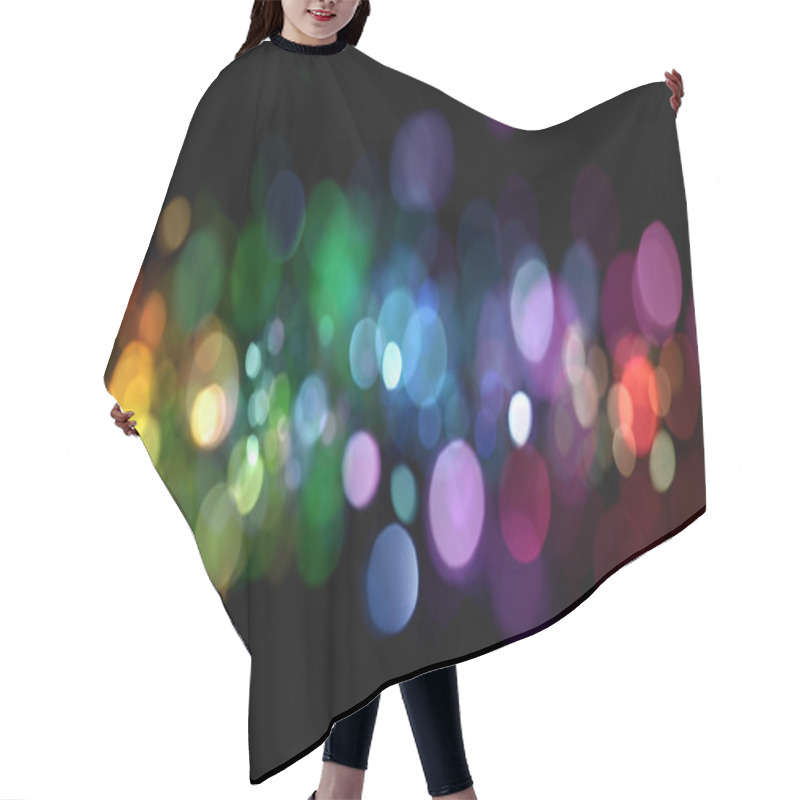 Personality  Abstract Lights Hair Cutting Cape