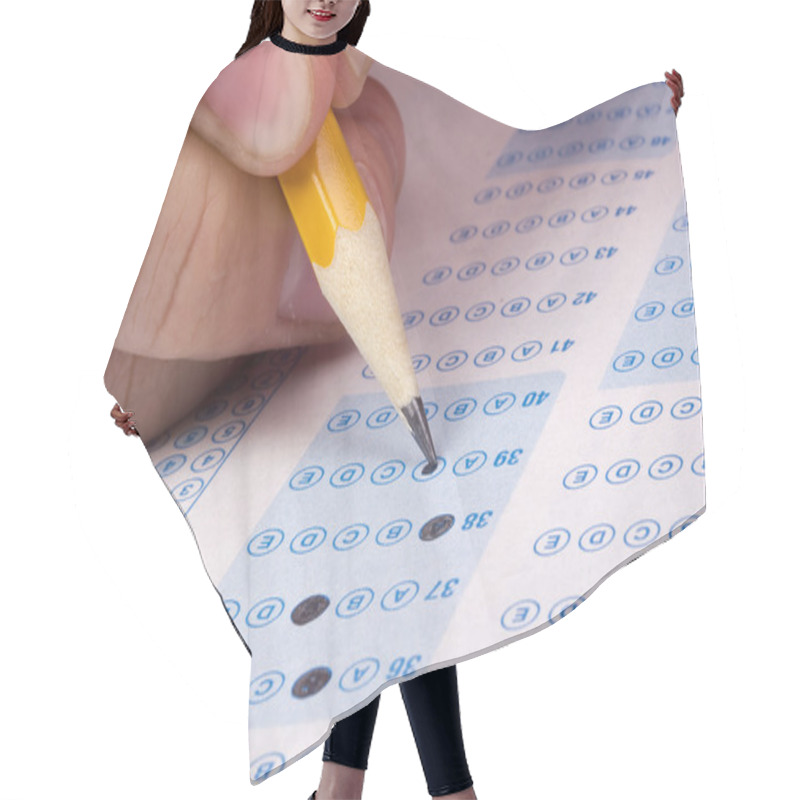 Personality  Taking A Test Hair Cutting Cape