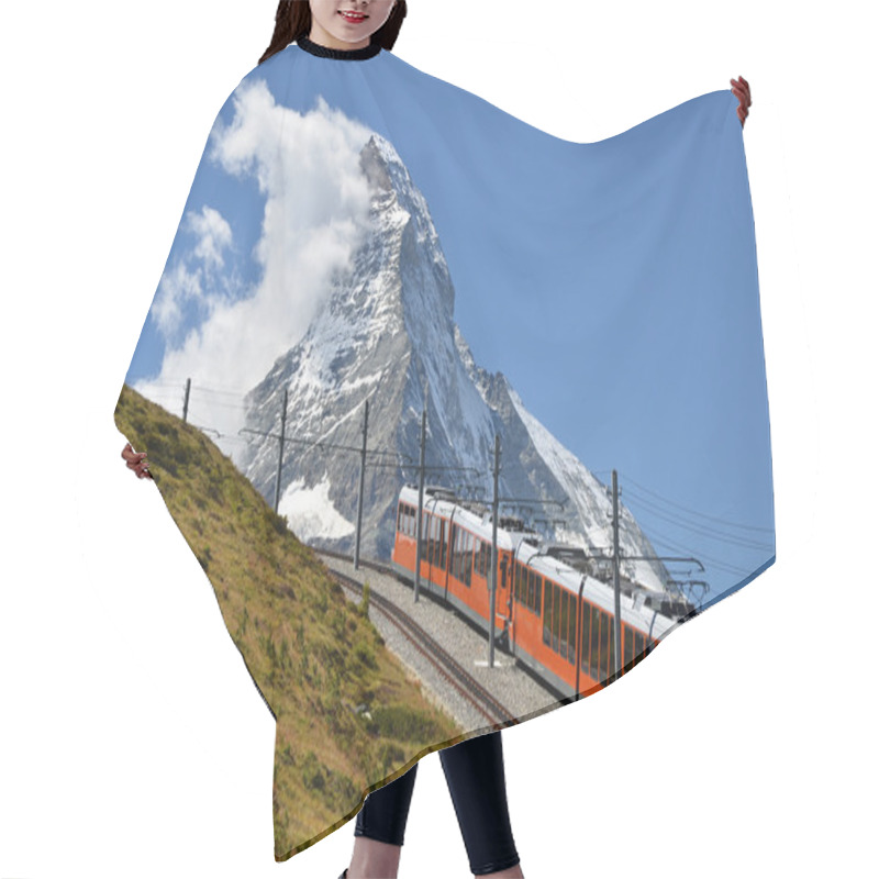 Personality  Gornergrat Train And Matterhorn (Monte Cervino), Switzerland Lan Hair Cutting Cape