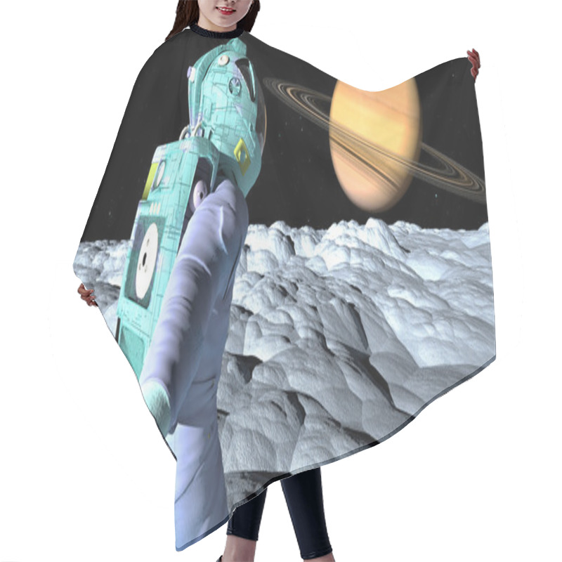 Personality  Follow Me To Saturn Hair Cutting Cape