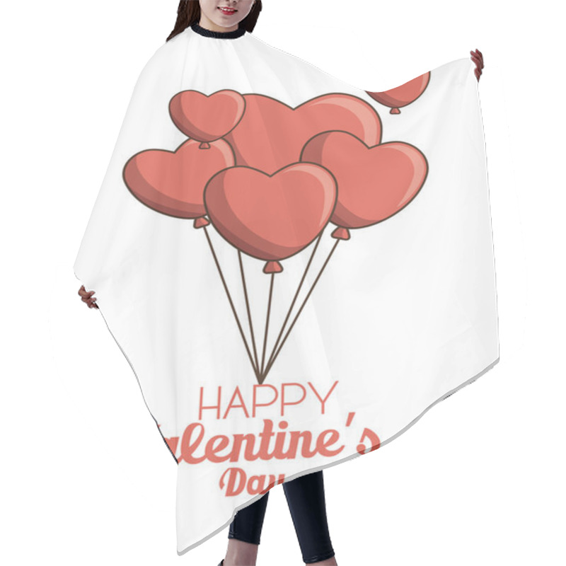 Personality  Happy Valentines Day Card Hair Cutting Cape