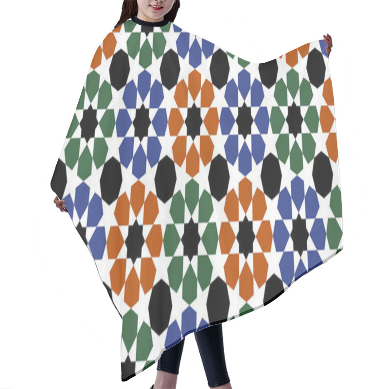 Personality  Geometric Islamic Ornament Pattern Hair Cutting Cape