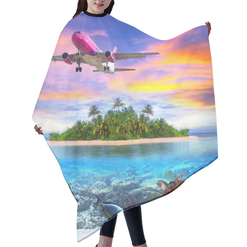 Personality  Holidays On The Tropical Island Hair Cutting Cape