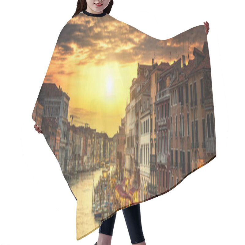 Personality  Grand Canal At Sunset Hair Cutting Cape