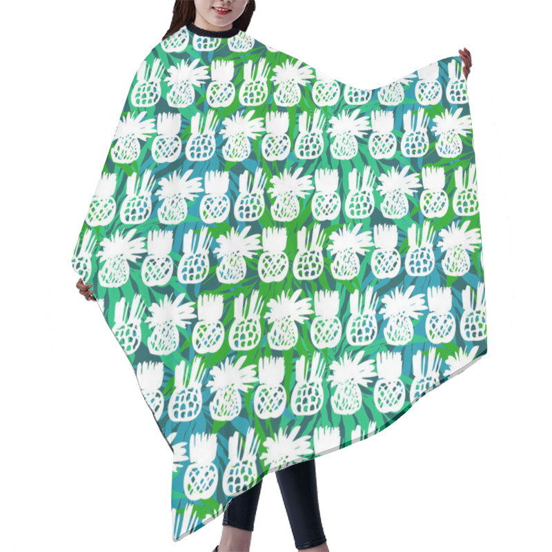 Personality  Pattern With Pineapples Hair Cutting Cape