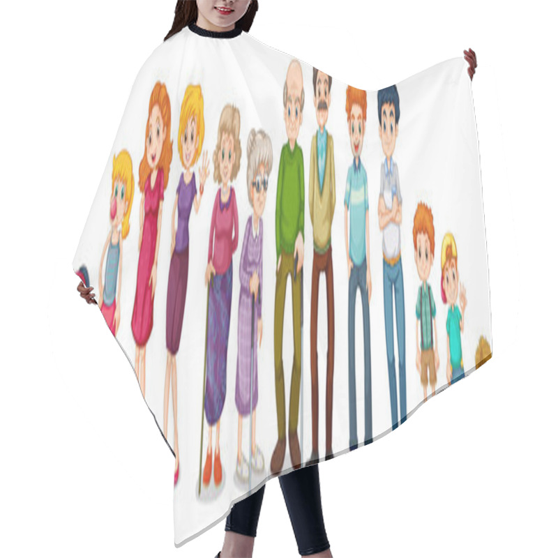 Personality  A Big Extended Family Hair Cutting Cape