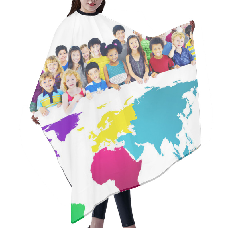 Personality  Adorable Smiling Children Hair Cutting Cape