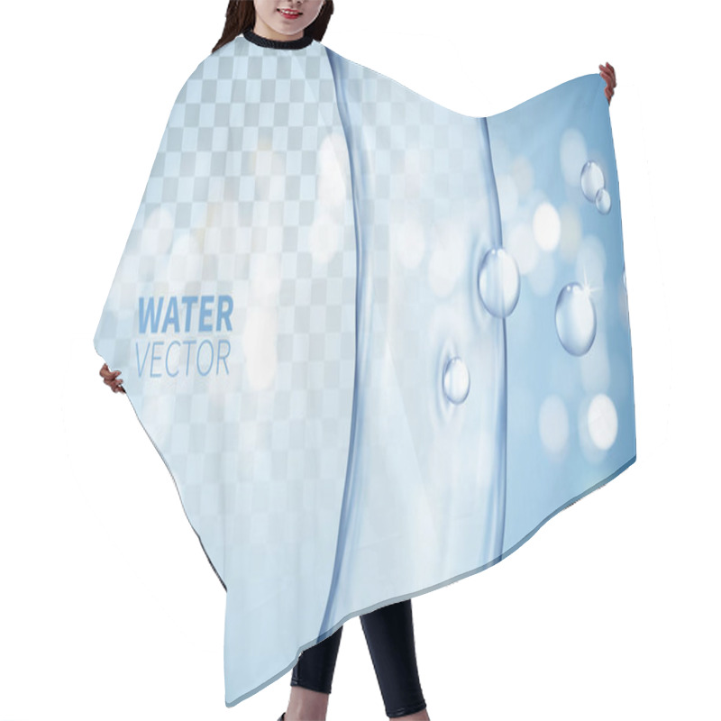 Personality  Water Flow Elemets Hair Cutting Cape