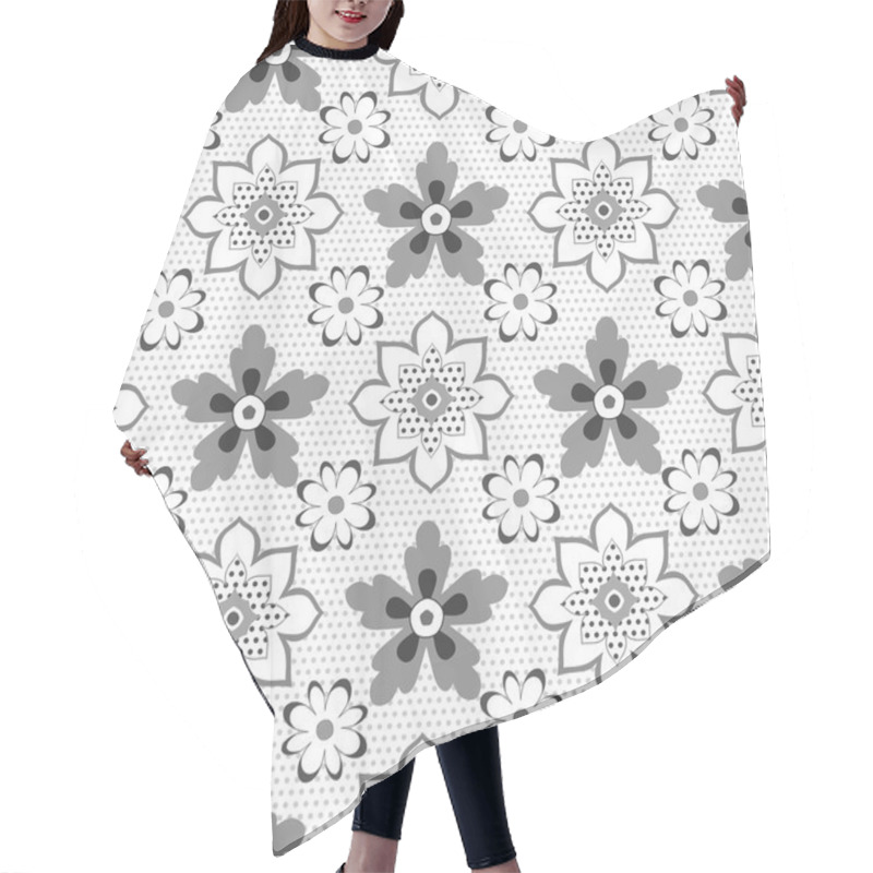 Personality  Flower Pattern Background Hair Cutting Cape