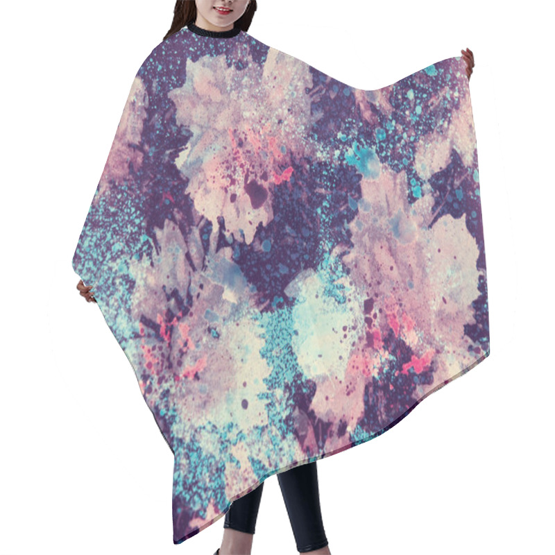 Personality  Flower Background Hair Cutting Cape