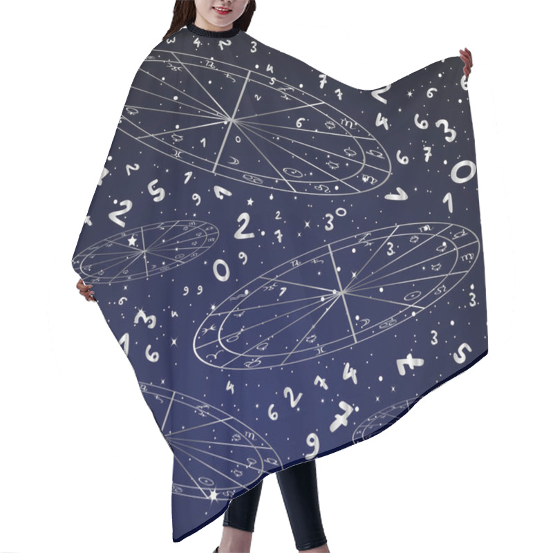 Personality  Astrology And Numerology Concept Hair Cutting Cape