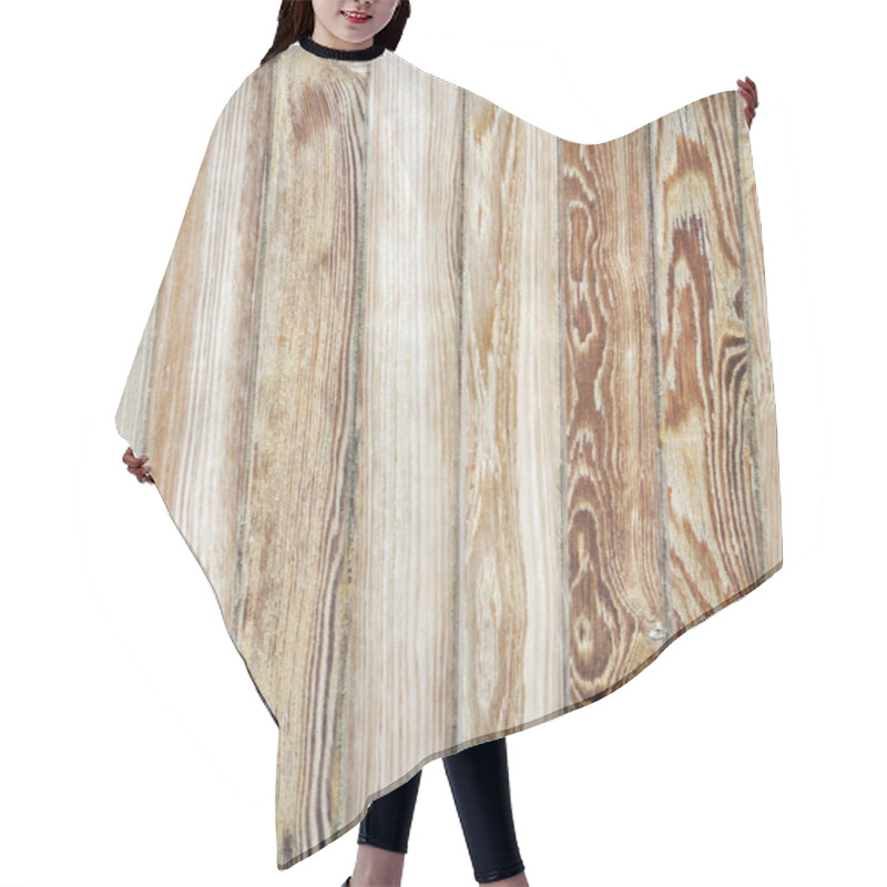 Personality  Texture Of Old Wooden Door Hair Cutting Cape