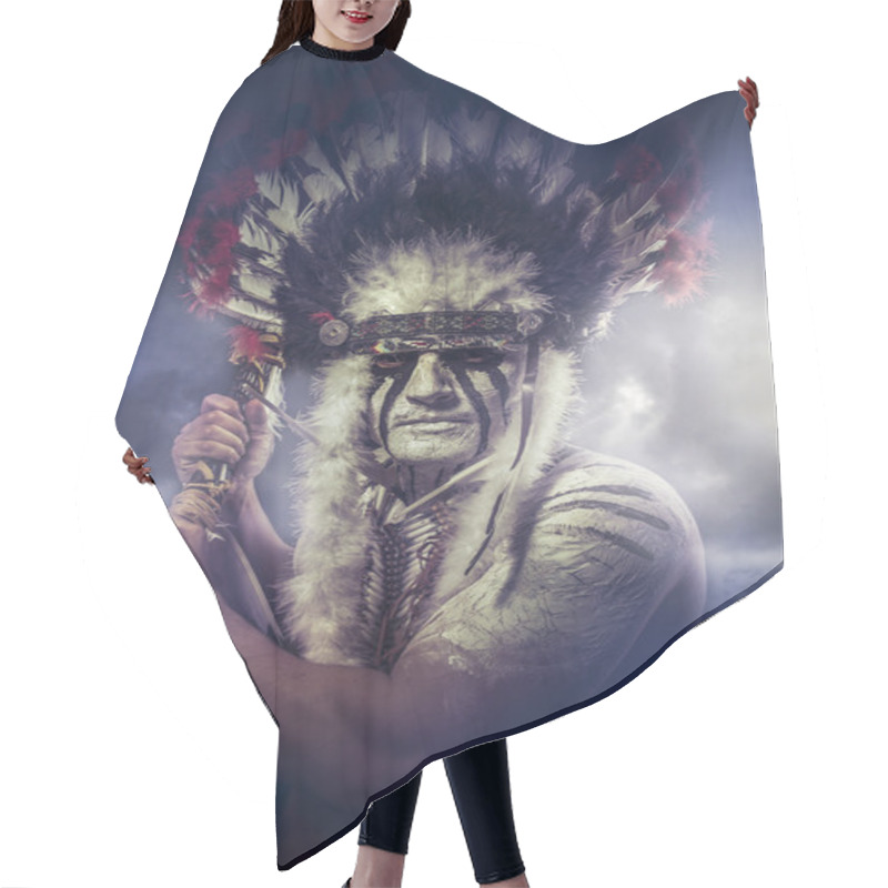 Personality  American Indian Warrior Hair Cutting Cape