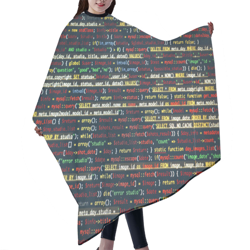 Personality  Web Site Codes On Screen Hair Cutting Cape