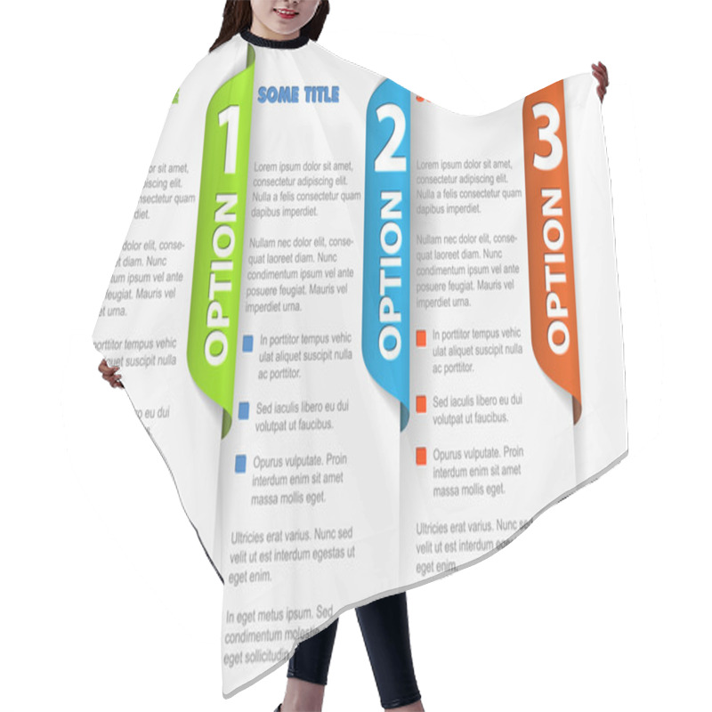 Personality  One Two Three - Vectoroptions Background Hair Cutting Cape