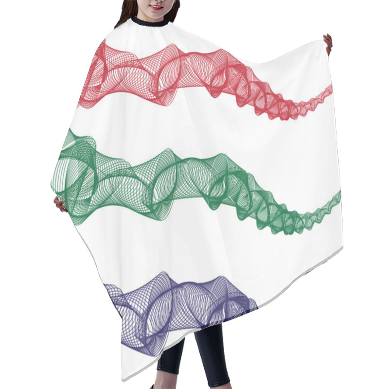 Personality  Swirling Lines Hair Cutting Cape