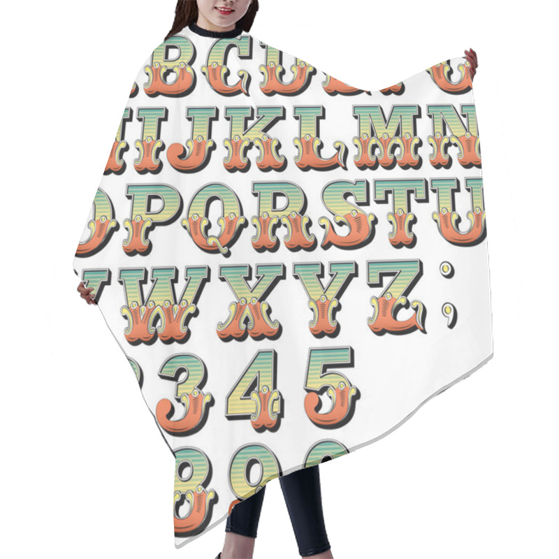 Personality  Carnival, Circus, Funfair Letters Hair Cutting Cape