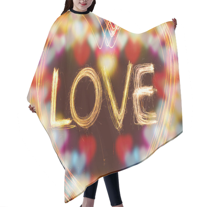 Personality  Love Hair Cutting Cape