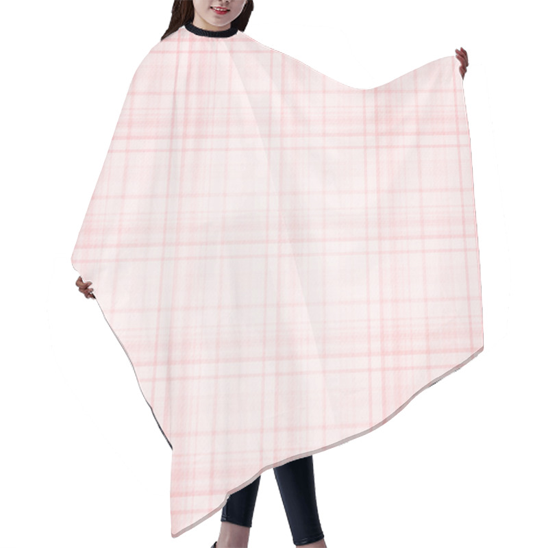 Personality  Retro - Texture Plaid Pattern Hair Cutting Cape