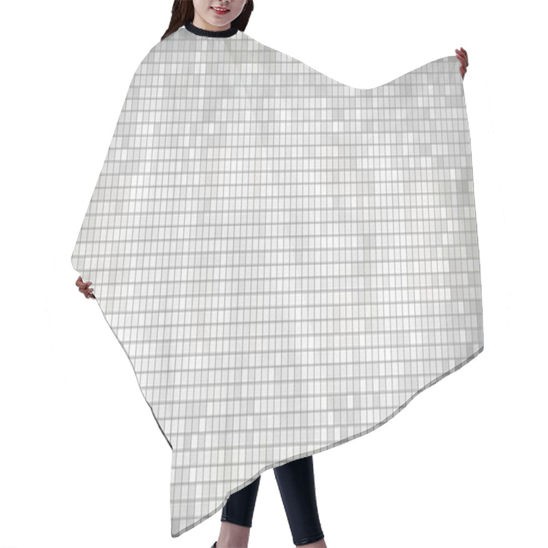 Personality  White Abstract Mosaic Background Hair Cutting Cape