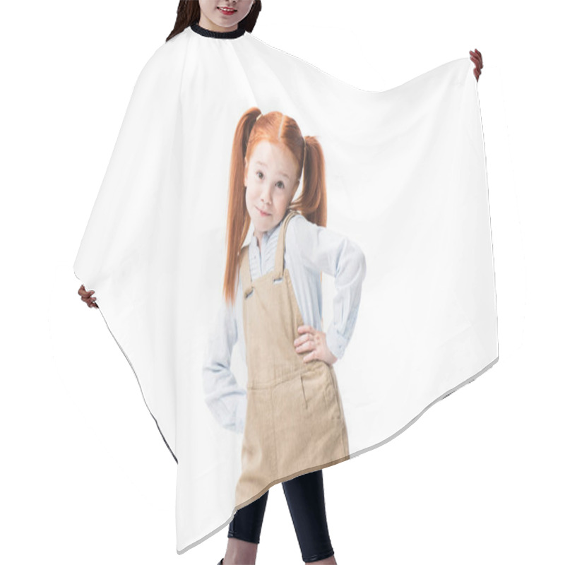 Personality  Adorable Little Girl  Hair Cutting Cape