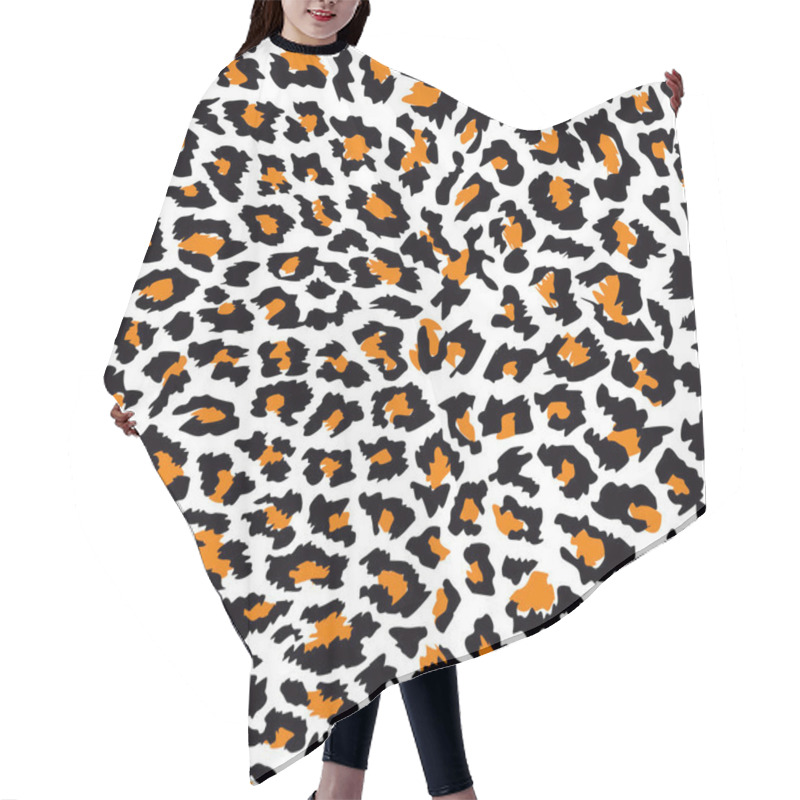 Personality  Pattern Design Of Leopard Animal Print Vector Hair Cutting Cape