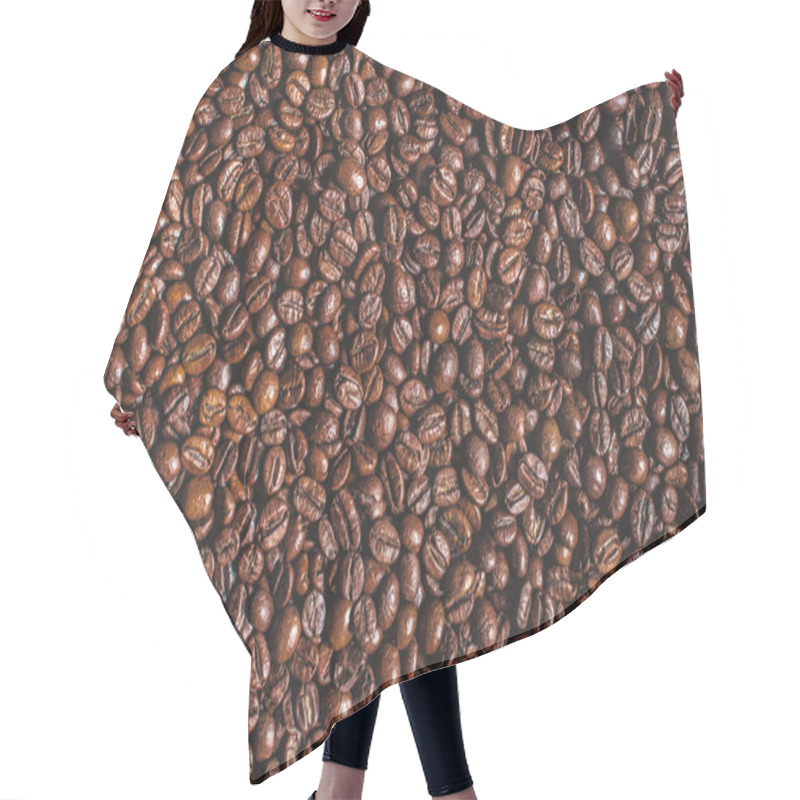 Personality  Roasted Aromatic Brown Coffee Beans Hair Cutting Cape