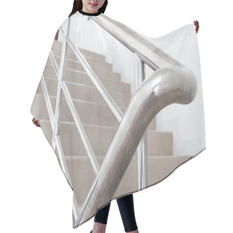 Personality  Stairwell In A Modern Building  Hair Cutting Cape