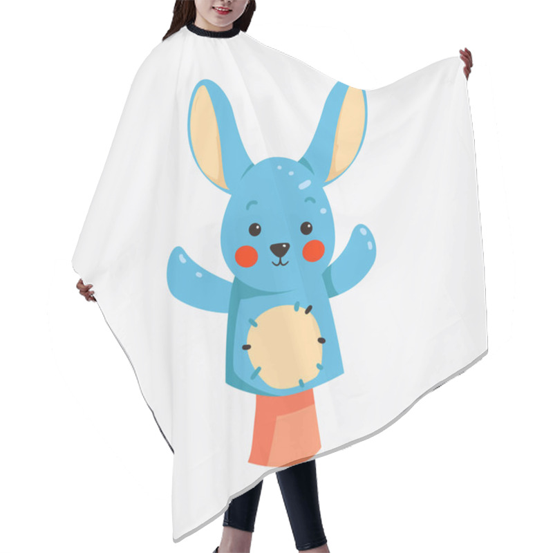 Personality  Bunny Puppets For Hands . Dolls For Children Theater, Performance.  Hair Cutting Cape