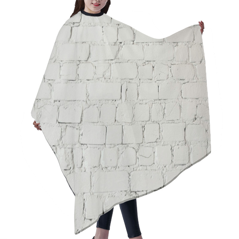 Personality  White Brick Wall Background Hair Cutting Cape