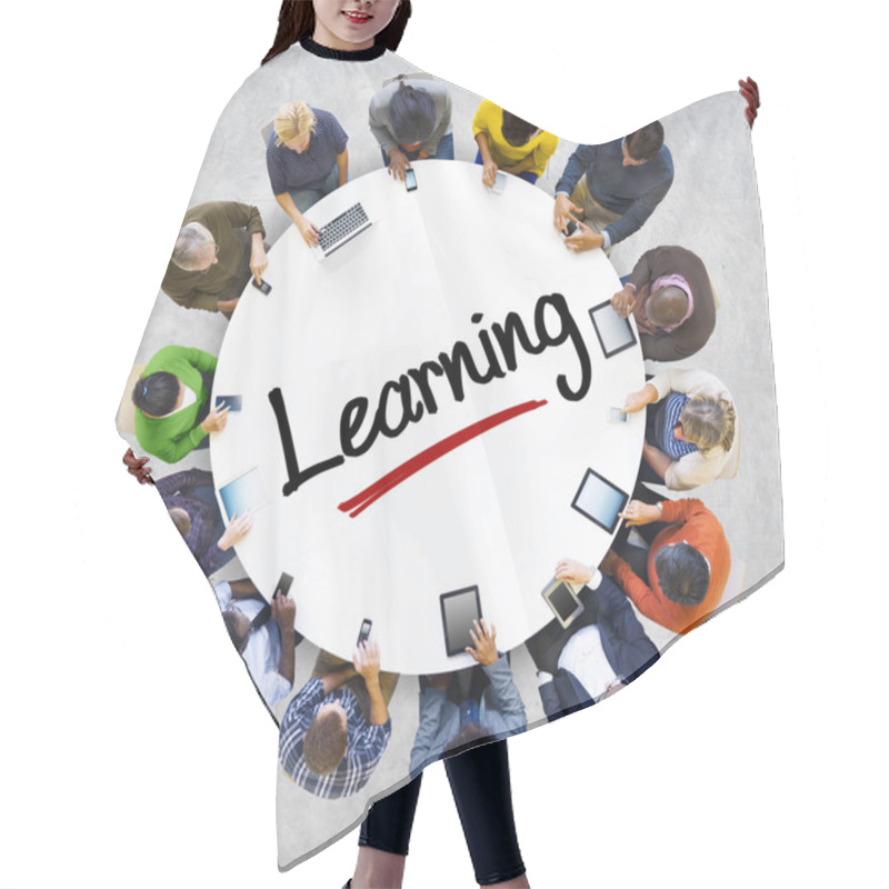 Personality  People And Learning Concept Hair Cutting Cape