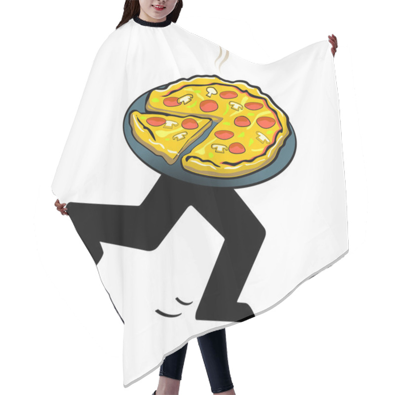 Personality  Pizza-Service Hair Cutting Cape