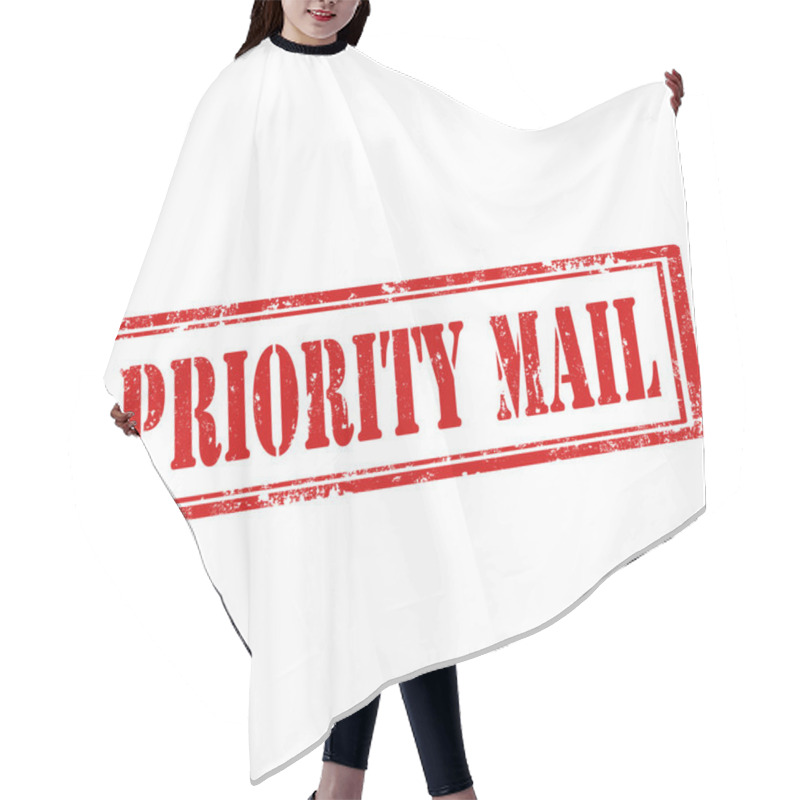 Personality  Priority Mail-stamp Hair Cutting Cape