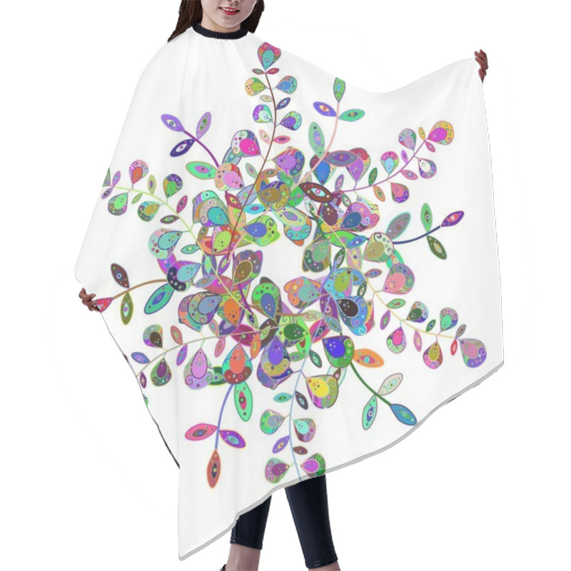 Personality  Vector Seamless Texture Hair Cutting Cape