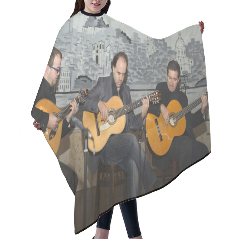 Personality  Fado - Playing A Traditional Portuguese Guitar Hair Cutting Cape