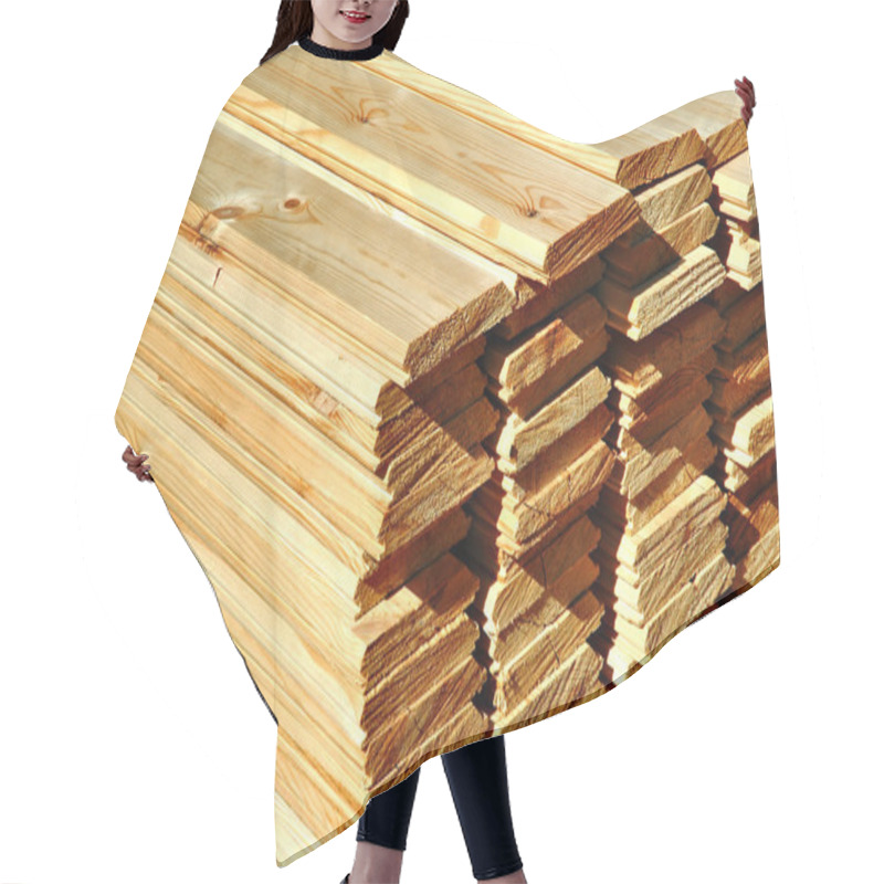 Personality  The Boards Combined In A Stack Hair Cutting Cape