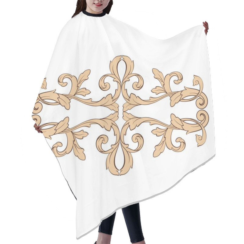 Personality  Classical Baroque Ornament Vector  Hair Cutting Cape