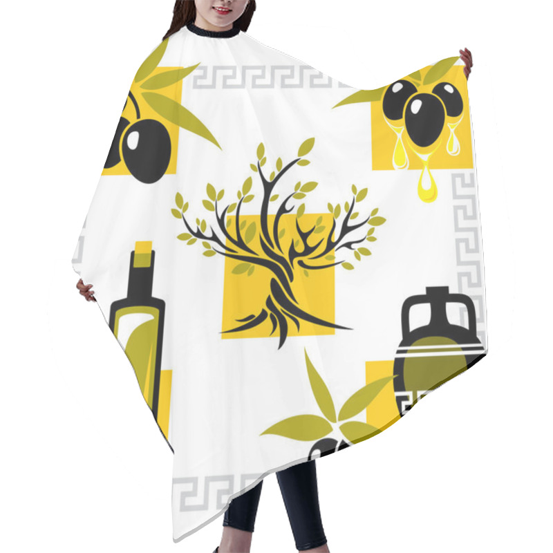 Personality  Greece Olive Hair Cutting Cape