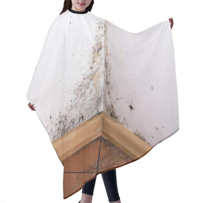 Personality  Black Mold In The Corner Of Room Wall Hair Cutting Cape