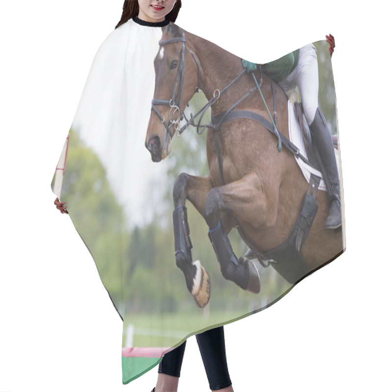 Personality  Horse Jumping Hair Cutting Cape