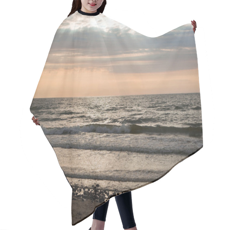 Personality  Romantic Sunset Over Ocean Hair Cutting Cape