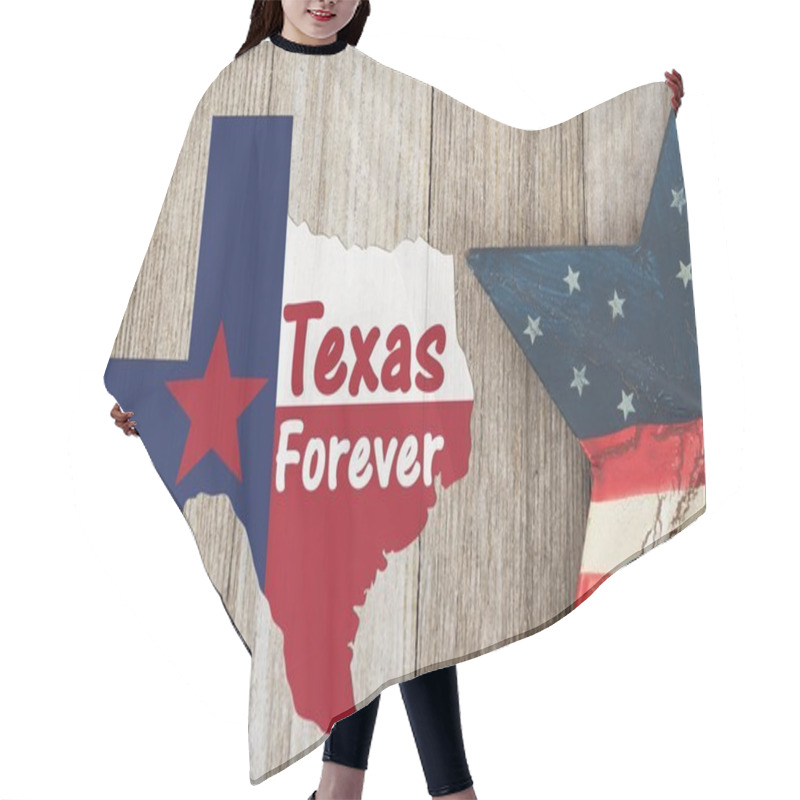 Personality  A Rustic Old Texas Forever Message Hair Cutting Cape