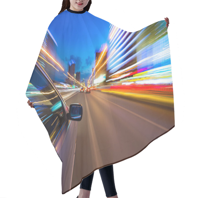 Personality  Night City Drive By Car Hair Cutting Cape