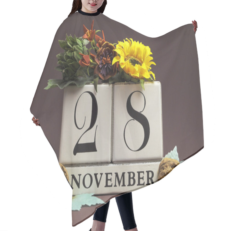 Personality  Individual Day In November Save The Date Calendars Hair Cutting Cape