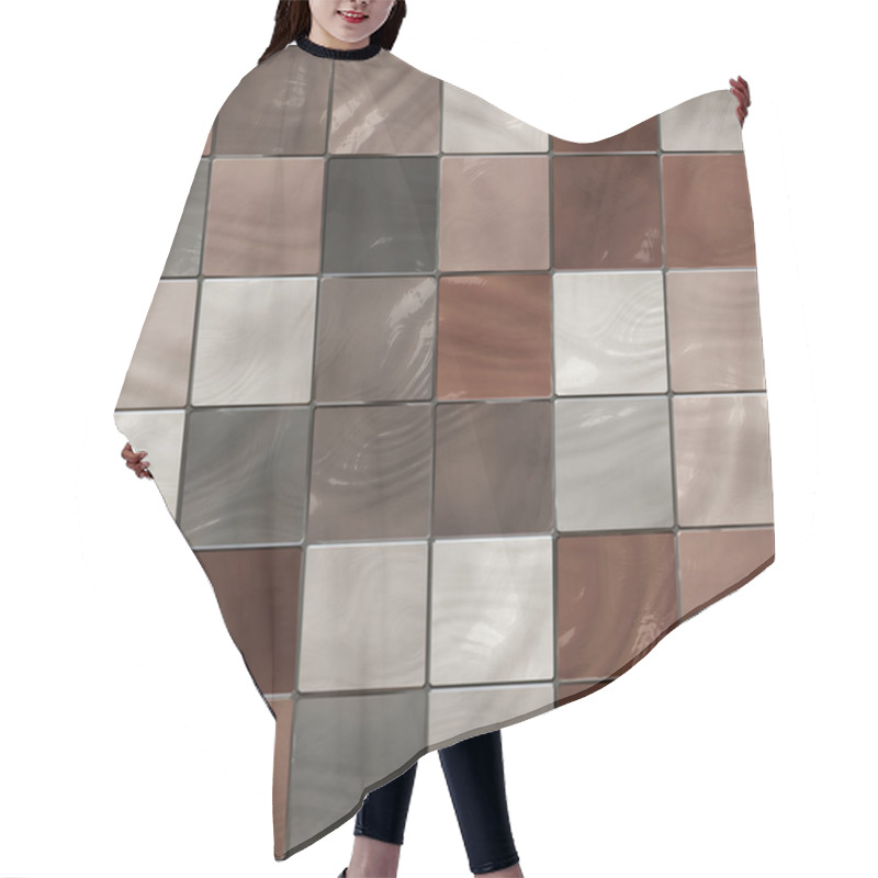 Personality  Seamless Shiny Tiles Texture Hair Cutting Cape