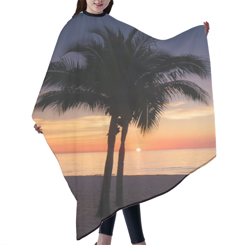 Personality  Tropical Sunset In Mexico Hair Cutting Cape